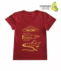 Футболка красная космос Футболка красная космос